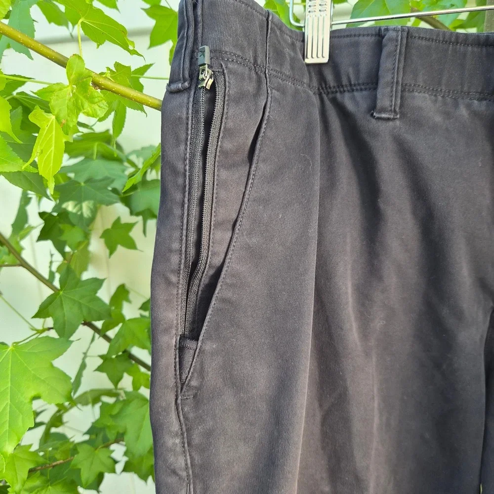 Eddie Bauer Mens Black Performance Pants 40x34 Gorpcore Minimalist Utility